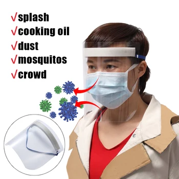 

Creative protective face shield Kitchen Oil-Splash Proof Mask Transparent protection mask hot sell fast shipping