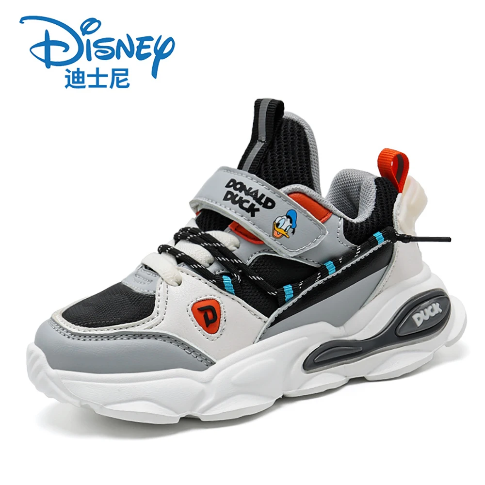 Disney Cartoon Teenagers Sneakers For Girls Boys Daisy Donald Duck Prints Sports Shoes Children Waterproof Nonslip Running Shoes