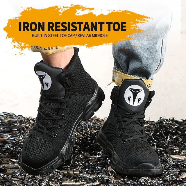 Winter Warm Steel Toe Work Shoes Anti-puncture Construction