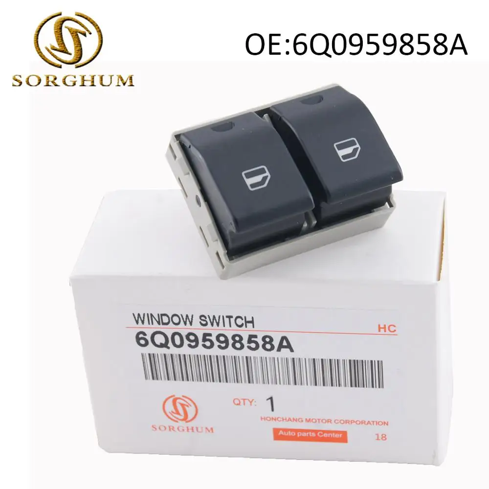 Выключатель стеклоподъемника 6Q0959858A для Volkswagen Polo Seat Ibiza Cordoba 2001-2009 | Автомобили и