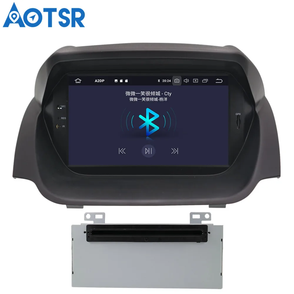 Cheap Aotsr Android 9.0 GPS navigation Car DVD Player For Ford Fiesta 2013-2016 car multimedia system radio tape Car Video Players 25