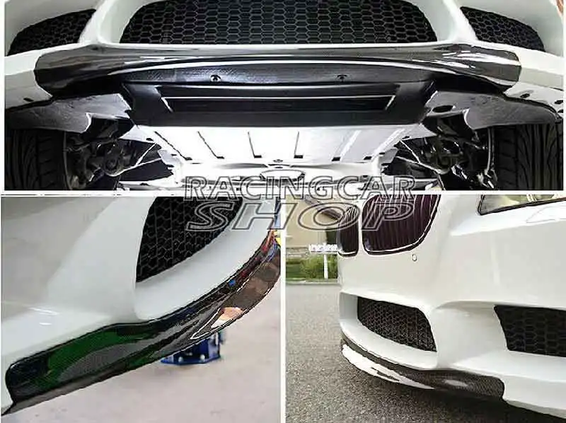 Real Carbon Fiber Front Lip Spoiler splitter for BMW 5-SERIES F10 M5 FRONT BUMPER 2011UP