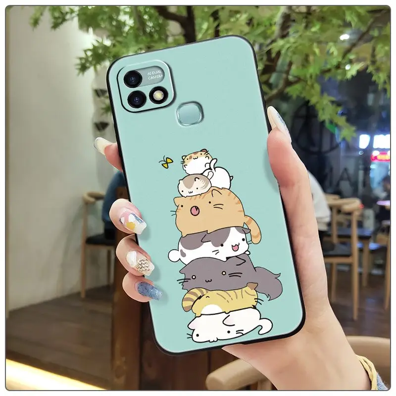 wallet cases Soft Durable Phone Case For infinix X659B/HOT 10i New Fashion Design Back Cover Cartoon Anti-dust flip cases Cases & Covers