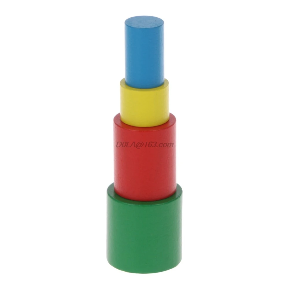 Popular Montessori Wooden Cylinders Educational Toys Kids Children Early Teaching Gift 5