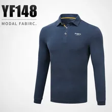Новинка, костюм для гольфа, Мужская футболка с длинным рукавом, Осень-зима, дышащая одежда против морщин, Модальная одежда, размер M-XXL