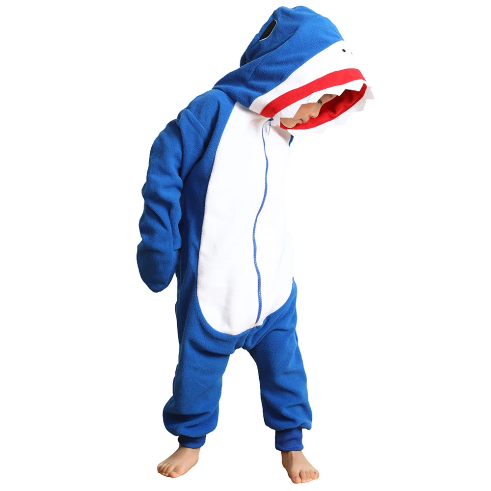 Kids Anime Onesie Pajamas Animal Cosplay Costume for Children Hooded Sleepwear for age 4-12 Child Gift