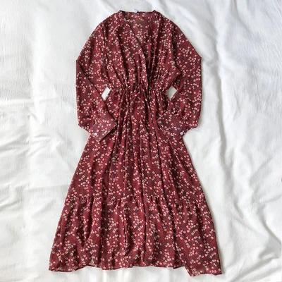 dress Осень-зима, корейский стиль, однотонное теплое платье, вязаные свитера, женские свитера на шнуровке и пуловеры для женщин(N0046 - Цвет: dress