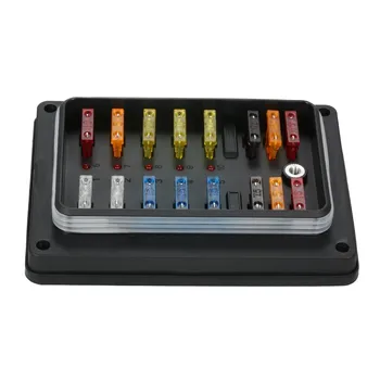 

10 Way Waterproof Blade Fuse Box Holder With LED Indicator For Truck Boat Fuse Blocks Fuse Box Fuse Holder Car Fuse Box