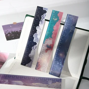 

Cute Sky Cloud School Ruler Vintage Straight Ruler Drawing Sewing Ruler Korean Stationery Office School Stationery Accessories
