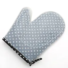 Пищевого силикона плюс хлопок утолщение изоляции двухуровневые перчатки высокотемпературная печь с нескользящей водонепроницаемой