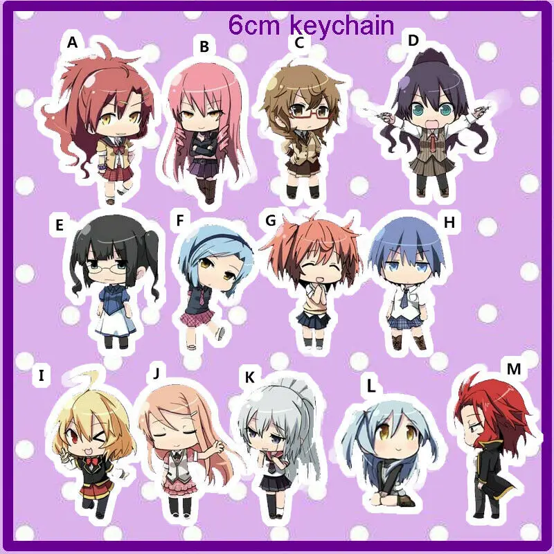 Акриловый брелок Akuma No Riddle Azuma Tokaku Ichinose Haru 6 см | Украшения и аксессуары
