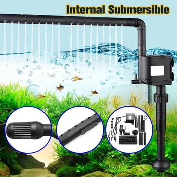 

3 In 1 12W 20W Multi-Function Aquarium Submersible Pump Fish Tank Oxygen Water Pump Powerhead Waterfall Filter Plumbing