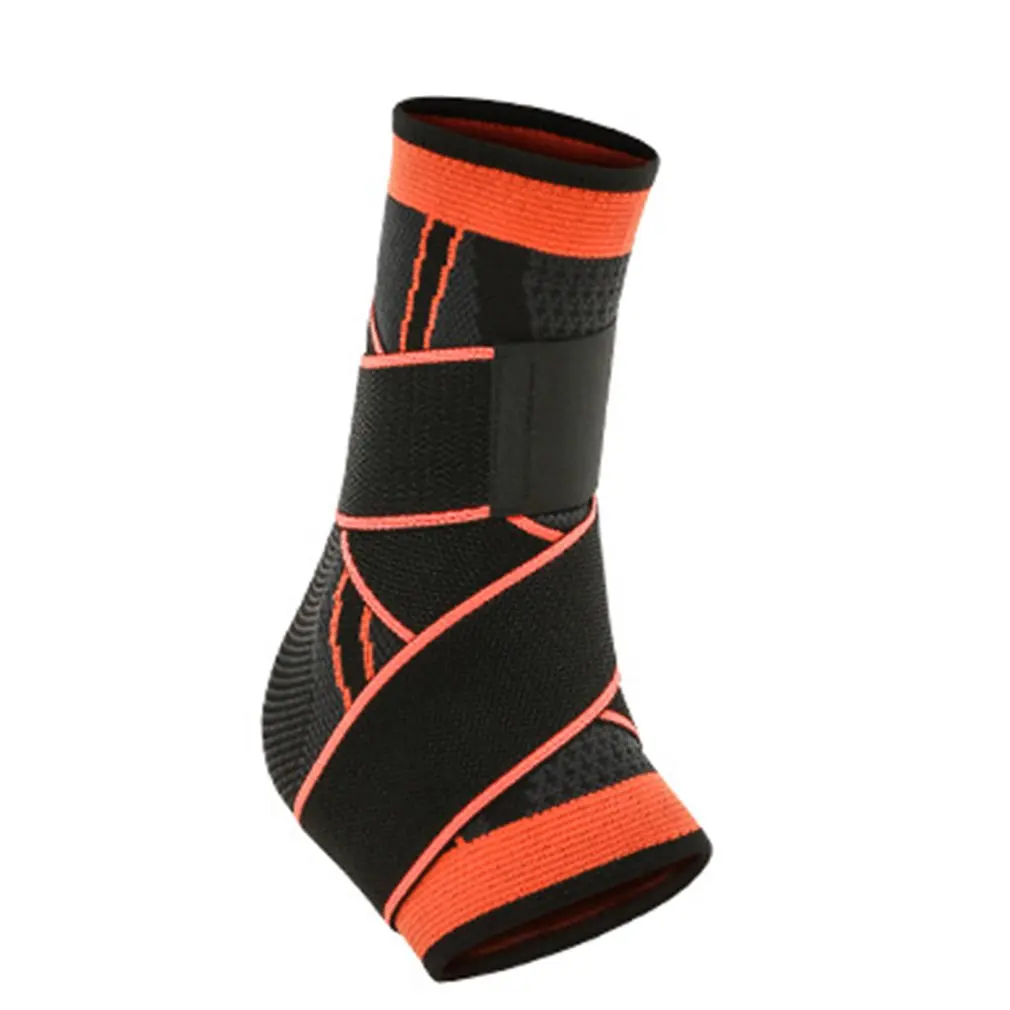 Герметичная повязка на лодыжку Поддержка защиты ног Баскетбол Футбол бадминтон от растяжений защита лодыжки теплый бандаж - Цвет: orange
