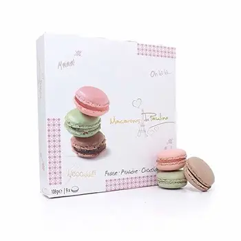 

Macarons de Fresa, Pistacho y Chocolate