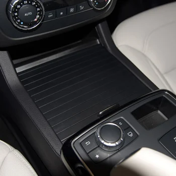 

Hot Center Console Cover Direct Fit Replacement Board Car Easy Install ABS Water Cup Rack Roller Blind Trim For Benz W166 W292