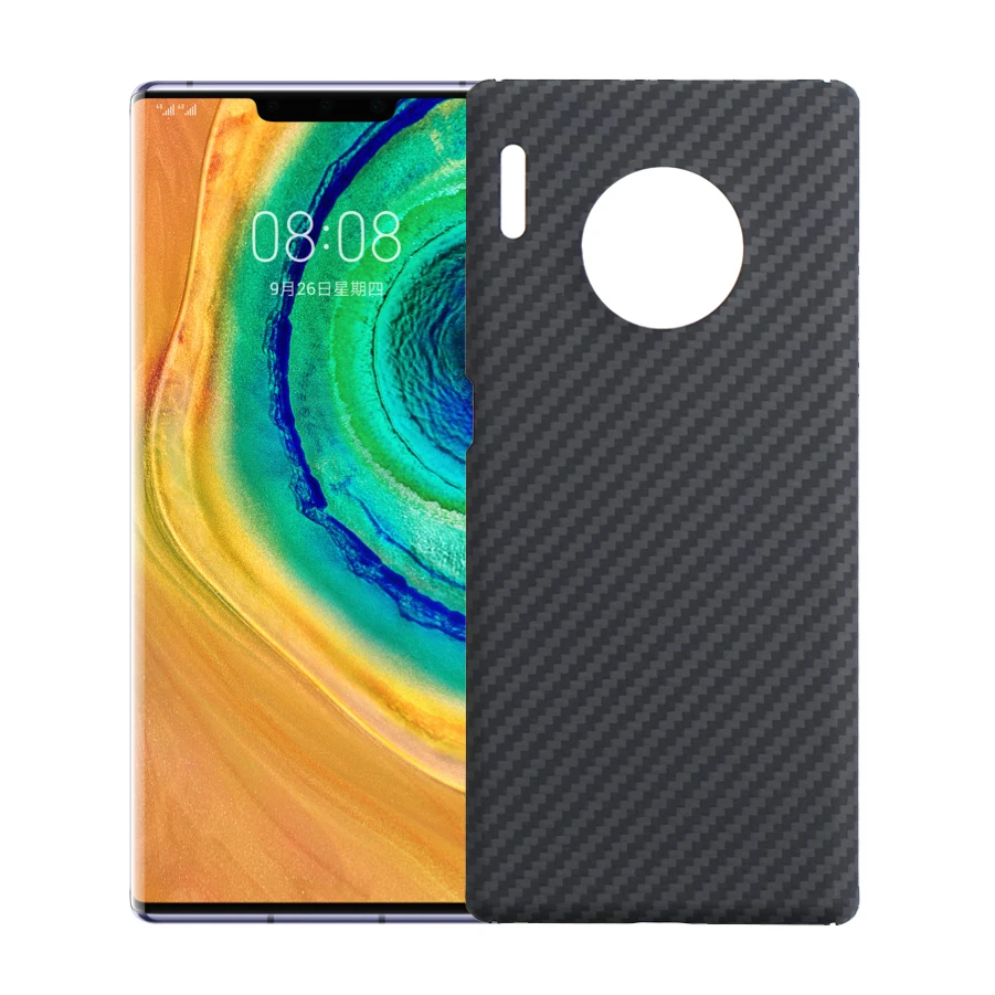 Мобильный телефон Kevlar корпус из настоящего углеродного волокна для Huawei mate 30 pro