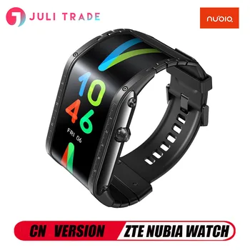 

NEW Nubia Smart Watch Phone Flexible Android 4.01 inch OLED display 8GB ROM Snapd Bluetooth Calling Health testing Sport Music