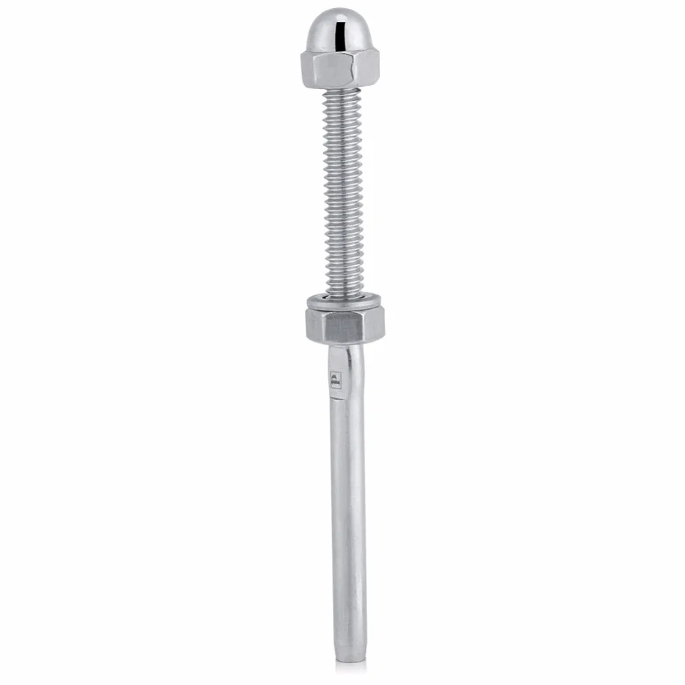 10 Pcs/lot Threaded Cable Tensioner Stainless Steel Threaded Tensioner Stud Ends for 1/8" Cable Railing System