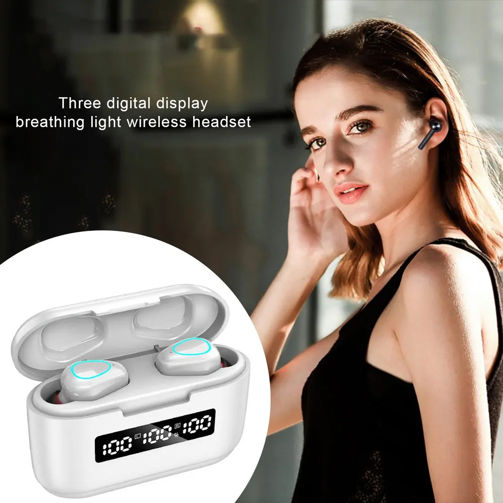 TWS Bluetooth 5 0 Wireless Earphones Headphone Touch Control Earphones Stereo Sport Headset LED Display Gaming Auriculare
