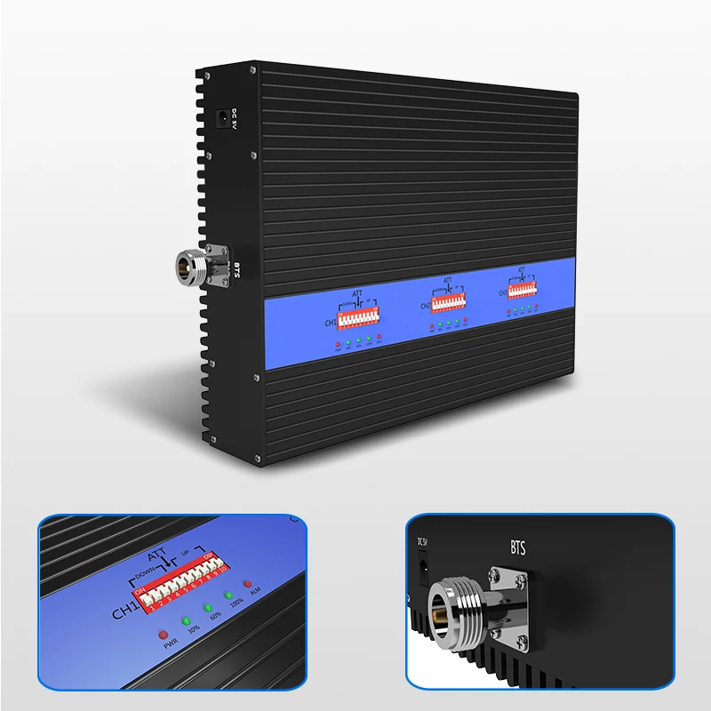 Lintratek 80dB 25dBm мощный трехдиапазонный усилитель Сигнала CDMA 850 GSM 2G 3g 4G повторитель 850 1800 2100 МГц амплитудный сигнал AGC MGC KW25A