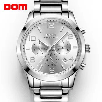DOM-relojes para hombre, mecánico, resistente al agua, de negocios, marca de lujo, M-812D-7M