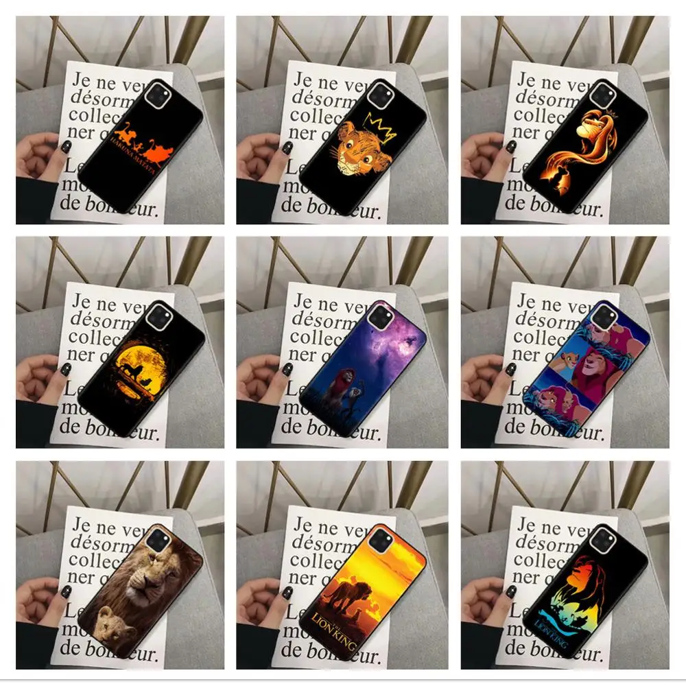 

Disneys lion king Simba nala Silicone Phone Case for iPhone 11 Pro Max 5S SE 6S 7 8 Plus X XR XS Max Back Cover Coque Capa Bags