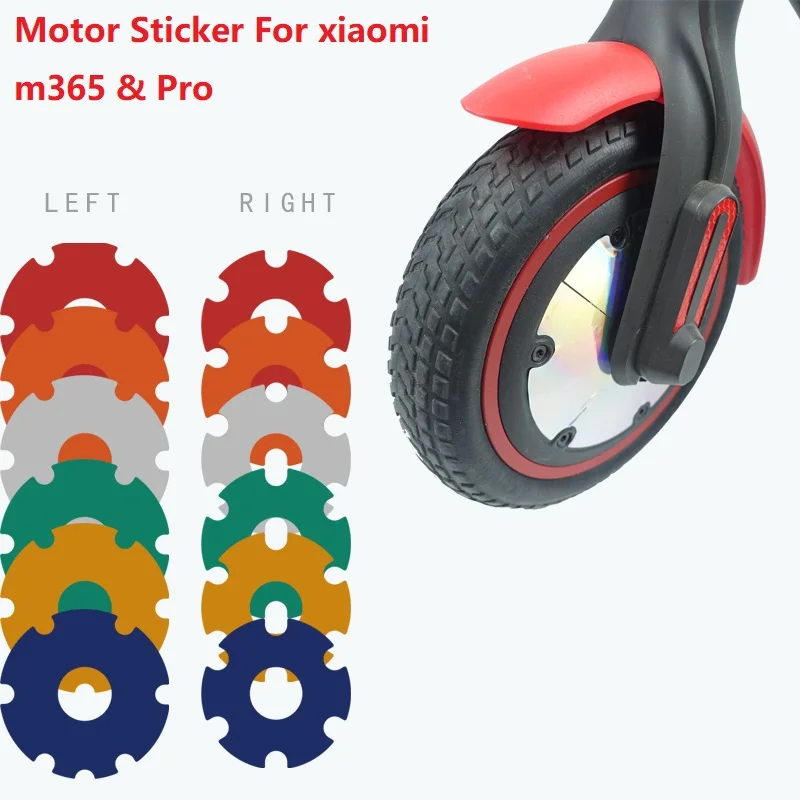 US $2.89 Electric Scooter Front Wheel Motor Protection DIY Decoration Sticker for Xiaomi M365Pro1S Electric Scooter Modification Parts