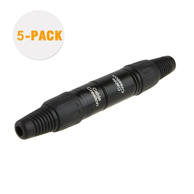 2 шт. Canon XLR 3 Pin мужской/женский аудио Микрофон Разъем черный корпус