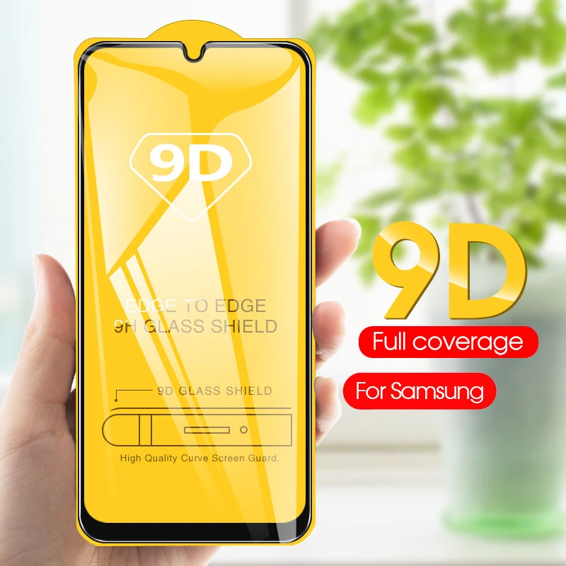 Для Samsung Galaxy A50 A10 A20 A30 A40 A60 A70 A80 A90 M10 M20 M30 9D полное клеевое Покрытие Закаленное