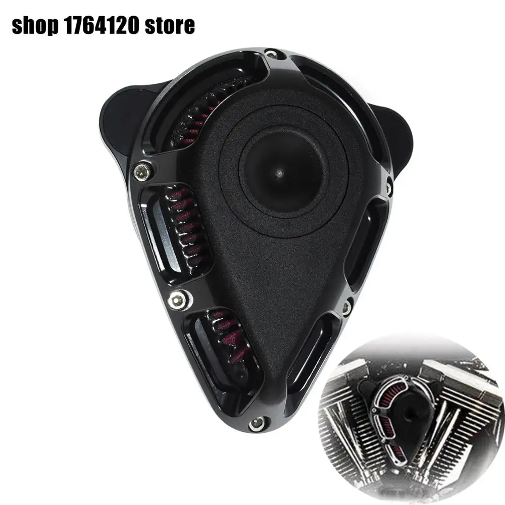 Motorcycle Turnable Air Cleaner Triangle Air Filter For Harley Sportster 883 1200 XL Touring Street Road Glide Softail Dyna