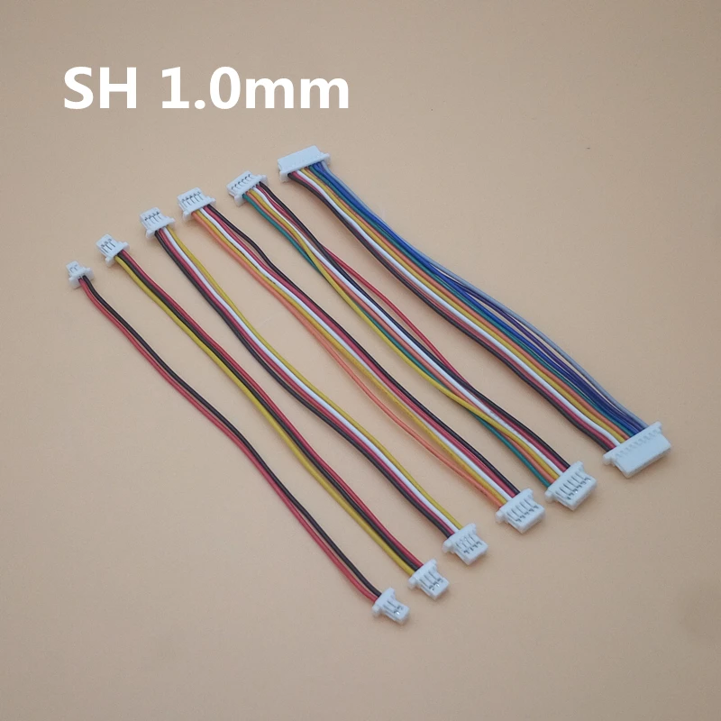 5 шт. SH1.0 SH 1 0 мм 2/3/4/5/6/7/8/9/10Pin гнездовой и разъем с кабельной вилкой длиной 10 см 28AWG|Соединители| |