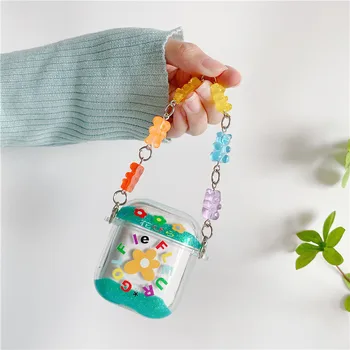 

Transparent Quicksand Case Golf Wang Tyler Creator Funny Case for Airpods 1 2 Cases Bluetooth Earphone Cover Headphone Case