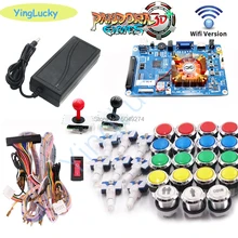 Pandora Box 3D 4018 kit WiFi DIY Arcade Kit 33mm LED buttons Copy SANWA Joystick Arcade