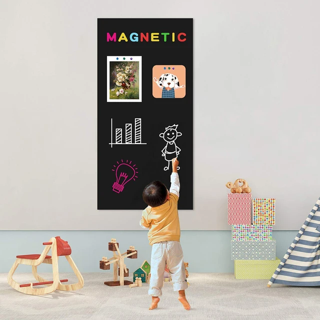 Chalknetic Magnetic Chalkboard Contact Paper for Wall Self Adhesive Chalk  Board Wallpaper Learning Board for Homeschool Kids