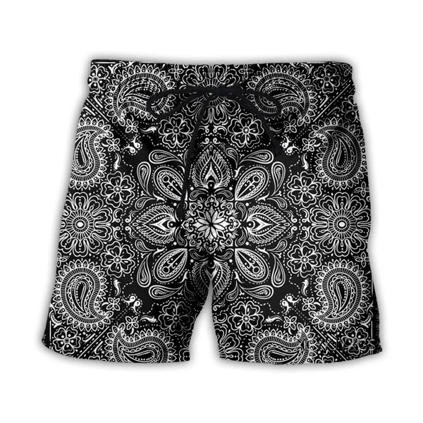 Bandana Pattern 3D Print Causal Clothing New Fashion Men Women Shorts Plus size S-7XL