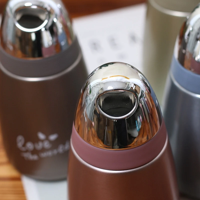 Brief Personality Vacuum Flask 304 Stainless Steel Thermo Mug Leak-Proof Students Portable Sports Leak-Proof Water Bottle