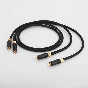 

A53 Pair RCA Interconnect Audio Cable analog Hifi Stereo Audio Cable Pure Copper Phono RCA Cable For Home theater