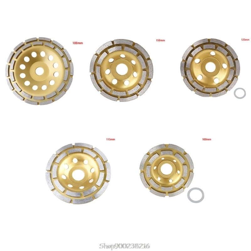 Diamond Segment Wheel Disc Grinding Cup Concrete Marble Stone Floor Polishing Plate Double Row Grinding Wheel N06 20