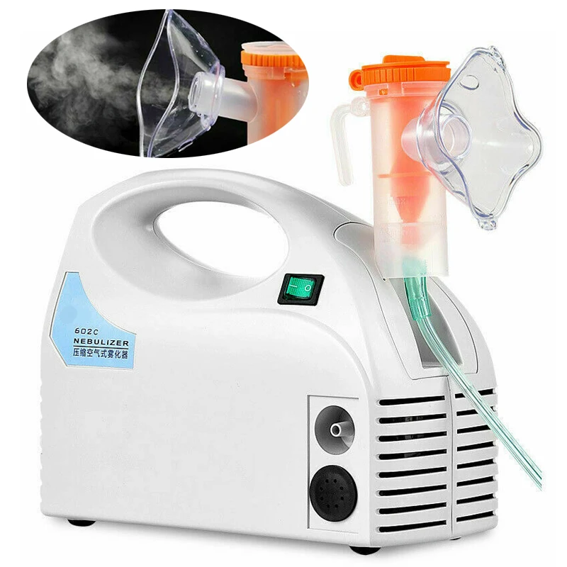

Atomizer Inhaler Nebulizer Baby Kids Adults + Accessories Compressor Respiratory Home Medical Adjustable Inhaler Machine