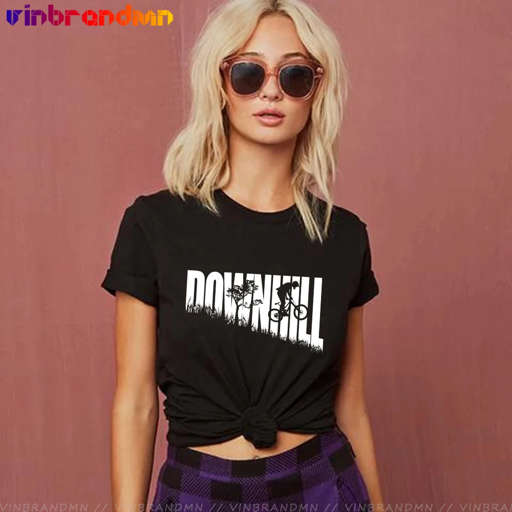 Moda 2021 Bella Discesa Freeride Mountain Bike Mtb T Shirt Creatore Freeride Cool T-Shirt Donna Top Personalizzati T-Shirt Donna