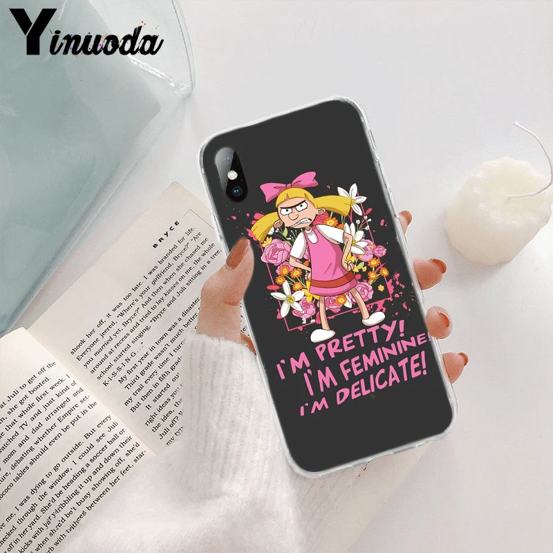 Yinuoda Hey Arnold TPU Мягкий силиконовый прозрачный чехол для телефона iPhone 8 7 6 6S Plus X XS MAX 5 5S SE XR 11 pro max