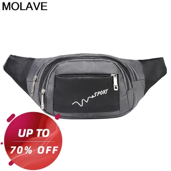 

Molave fanny pack unisex oxford double zipper waist pack chest bag pouch soild cross body Bag carteras mujer de hombro y bolsos