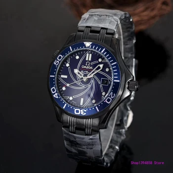 

Omega- Luxury Brand Ceramic Bezel Mens AAA Mechanical SS 007 Automatic Movement Men Watch Designer Watches Wristwatches