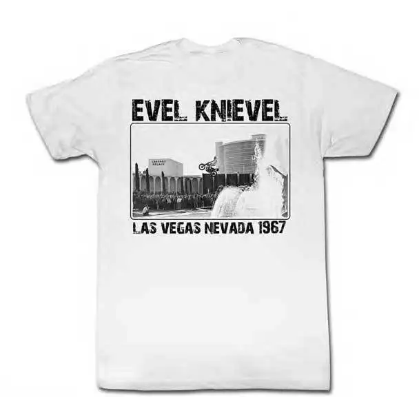 Evel Knievel Motorrad Daredevil Las Vegas Nevada футболка в стиле Erwachsene с рисунком из мультфильма |
