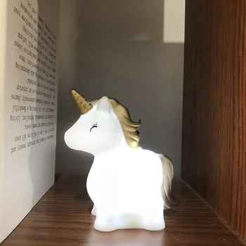 

Room Decoration Lights Silicone Cute Unicorn Modeling Decorative Lights Children's Rooms Decorated Night Lights Han Feng