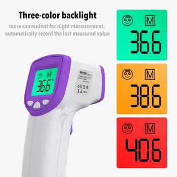 

In Stock Thermometer Electronic Non-contact Infrared Human Forehead Thermometer with LCD Display for Baby Child Adult #CW