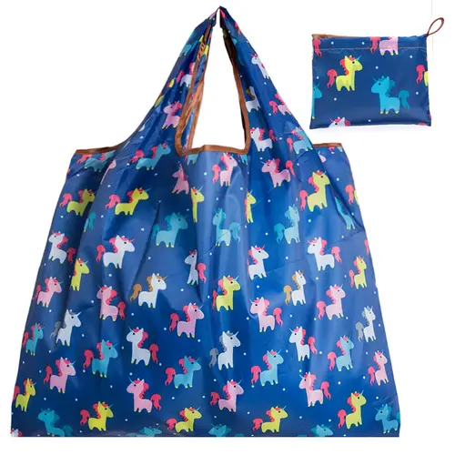 Big Size Thick Nylon Large Tote ECO Reusable Polyester Portable Shoulder Women's Handbags Folding Pouch Shopping Bag Foldable - Image 8