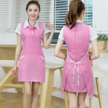 

Beauty salon beautician nail shop apron fashion Korean work clothes new large size maternal and child shop adult female cute