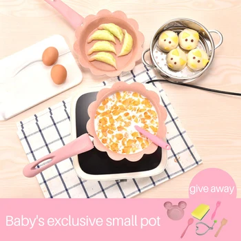 

Baby Food Supplement Pot Baby Milk Pot Soup Pot Omelette Pot Maifan Stone No Smoke Non-stick Odorless Heaithy Frying pan