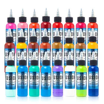 

Fusion 16 Color Tattoo Ink Set Pigment Permanent Tattoo Ink Tattoo Supplies 30ml Set